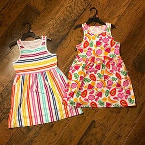 Brand New 6X Wonder Nation Pocketed Summer Dress Bundle of 2 Sundress